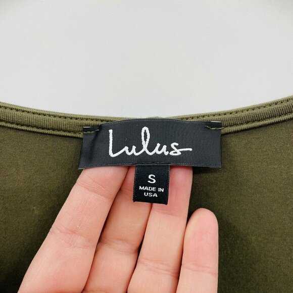 Lulus Womens Size Small 3/4 Sleeve Pullover Swing Dress Pockets Rayon Blend - Picture 6 of 8